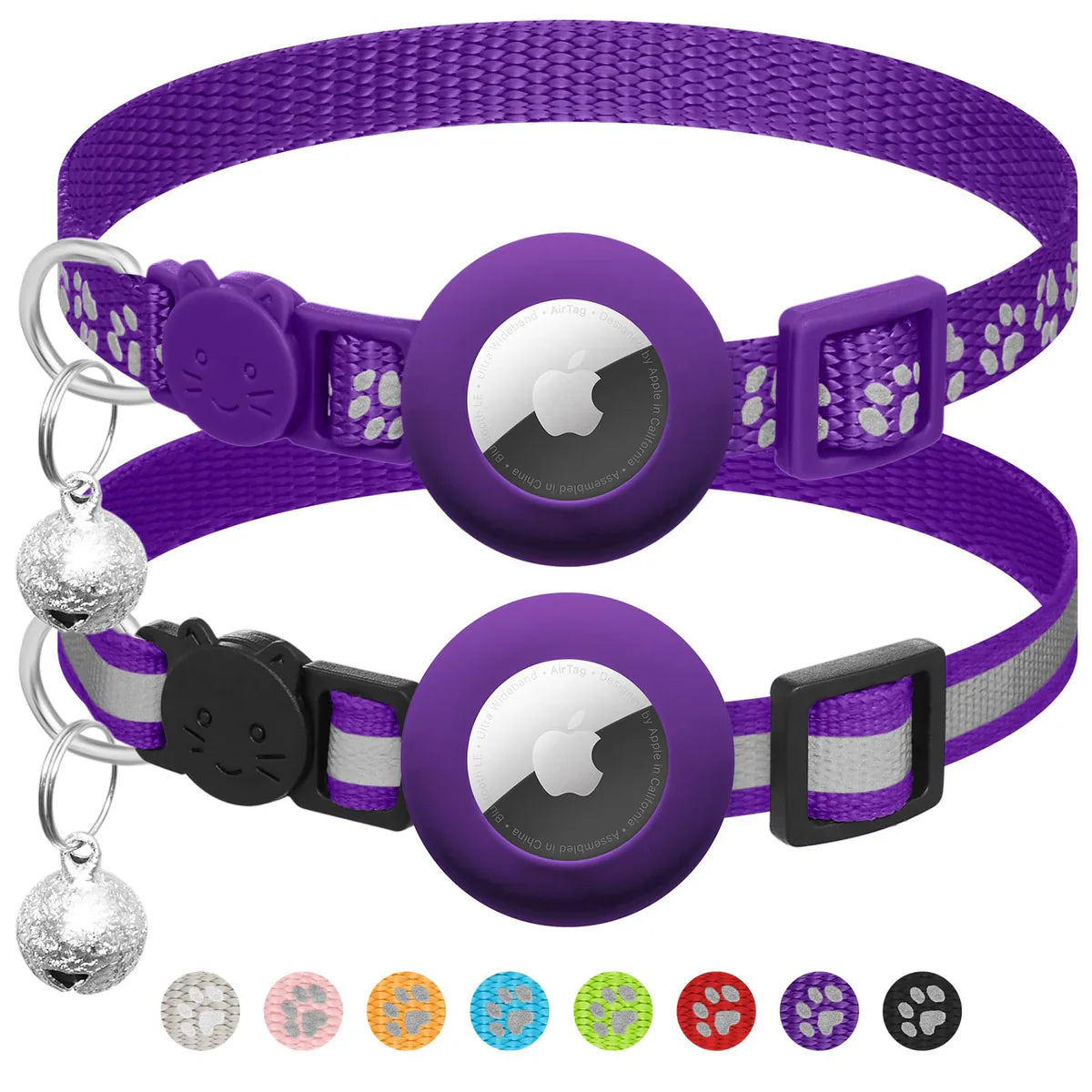 AirTag Cat Collars 2-Pack