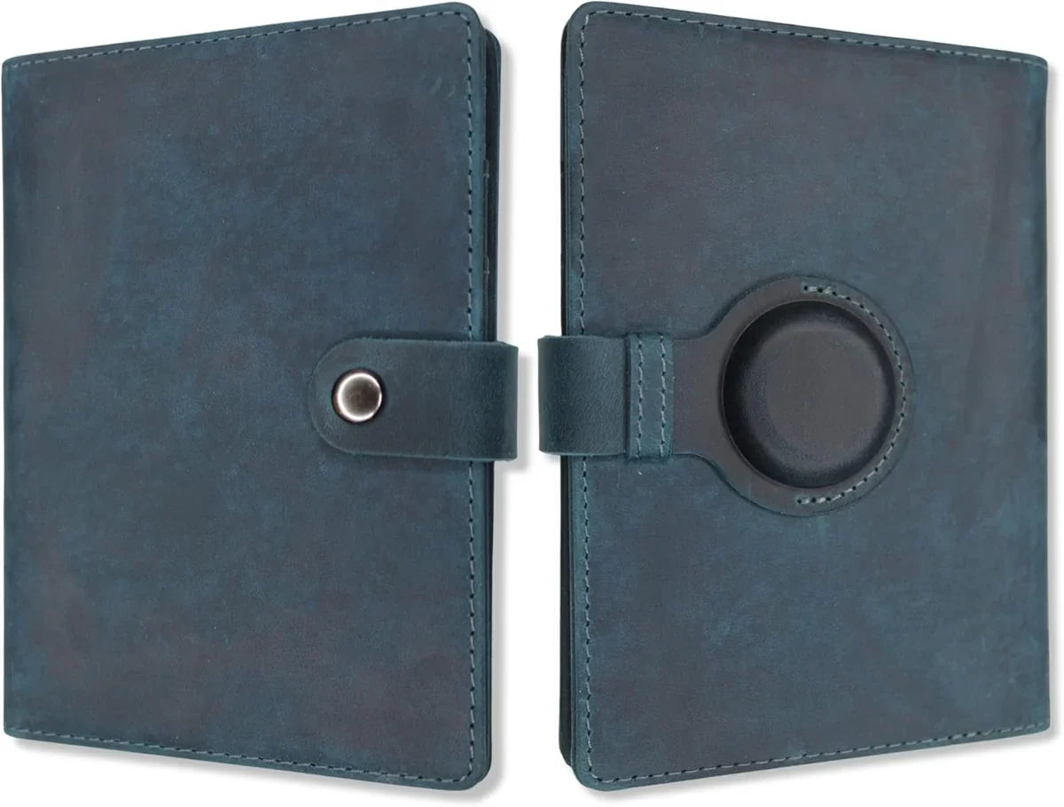Leather AirTag Passport Holder