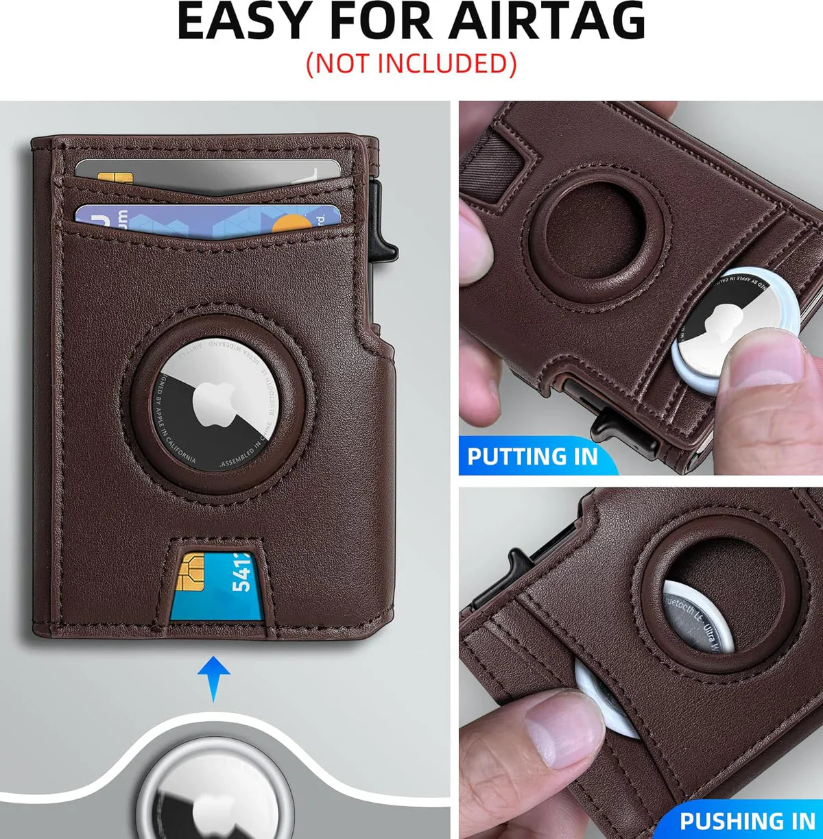 Slim RFID AirTag Wallet