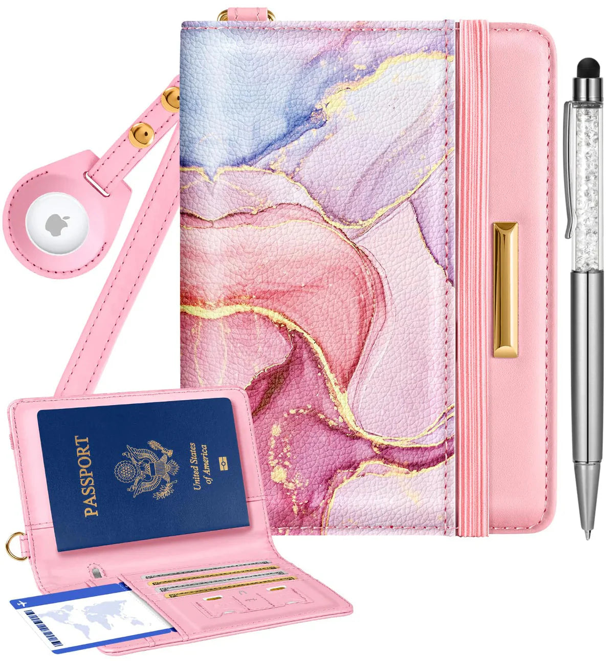 TravelSafe - RFID AirTag Passport Wallet