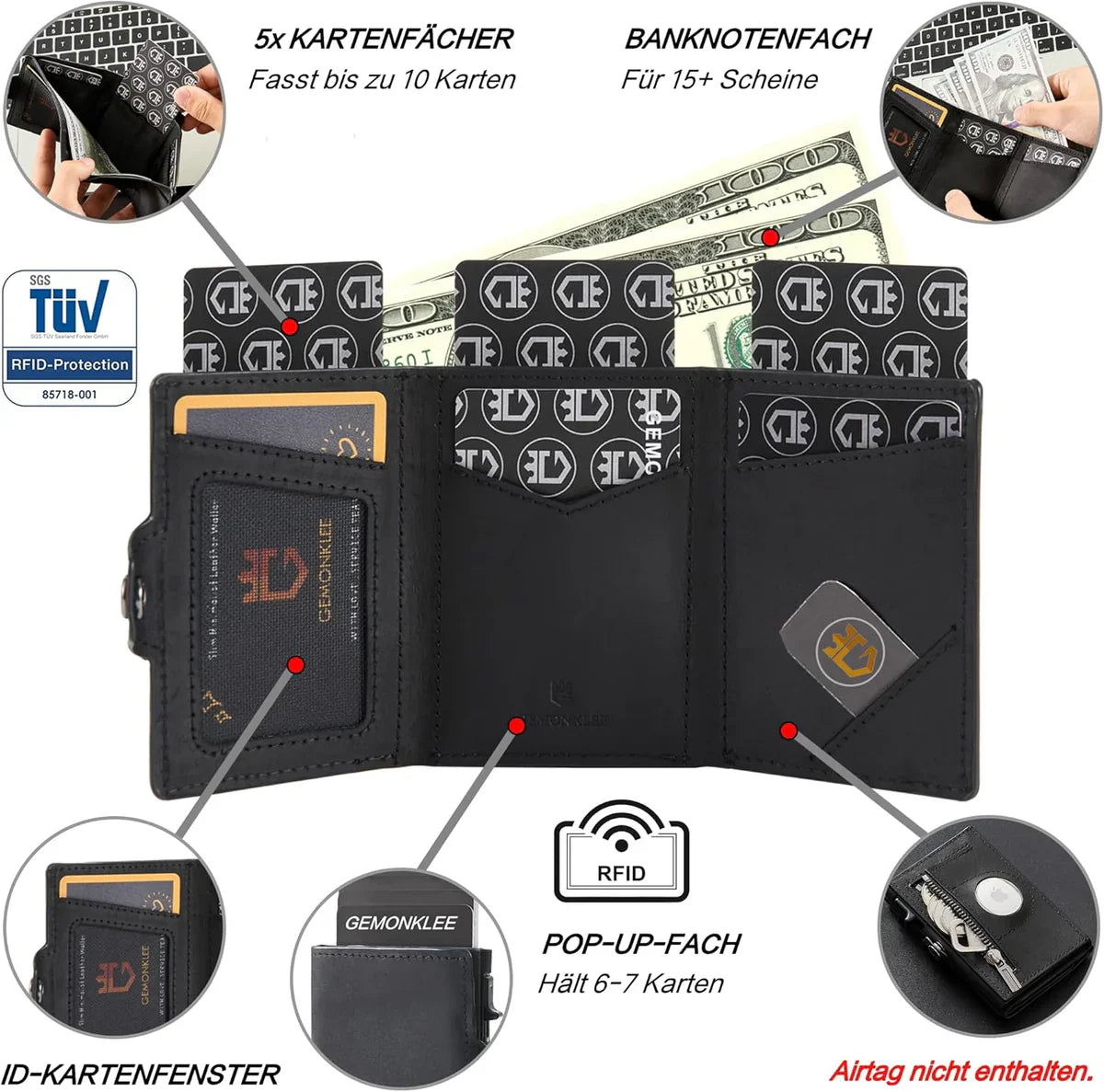 SecureTrack RFID Wallet