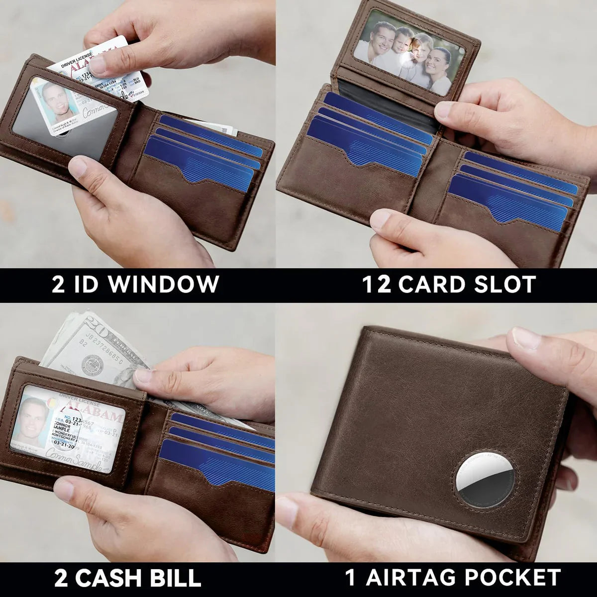 TrackTech Slim AirTag Wallet