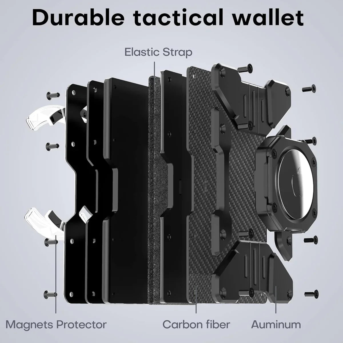 Slim Metal AirTag Wallet