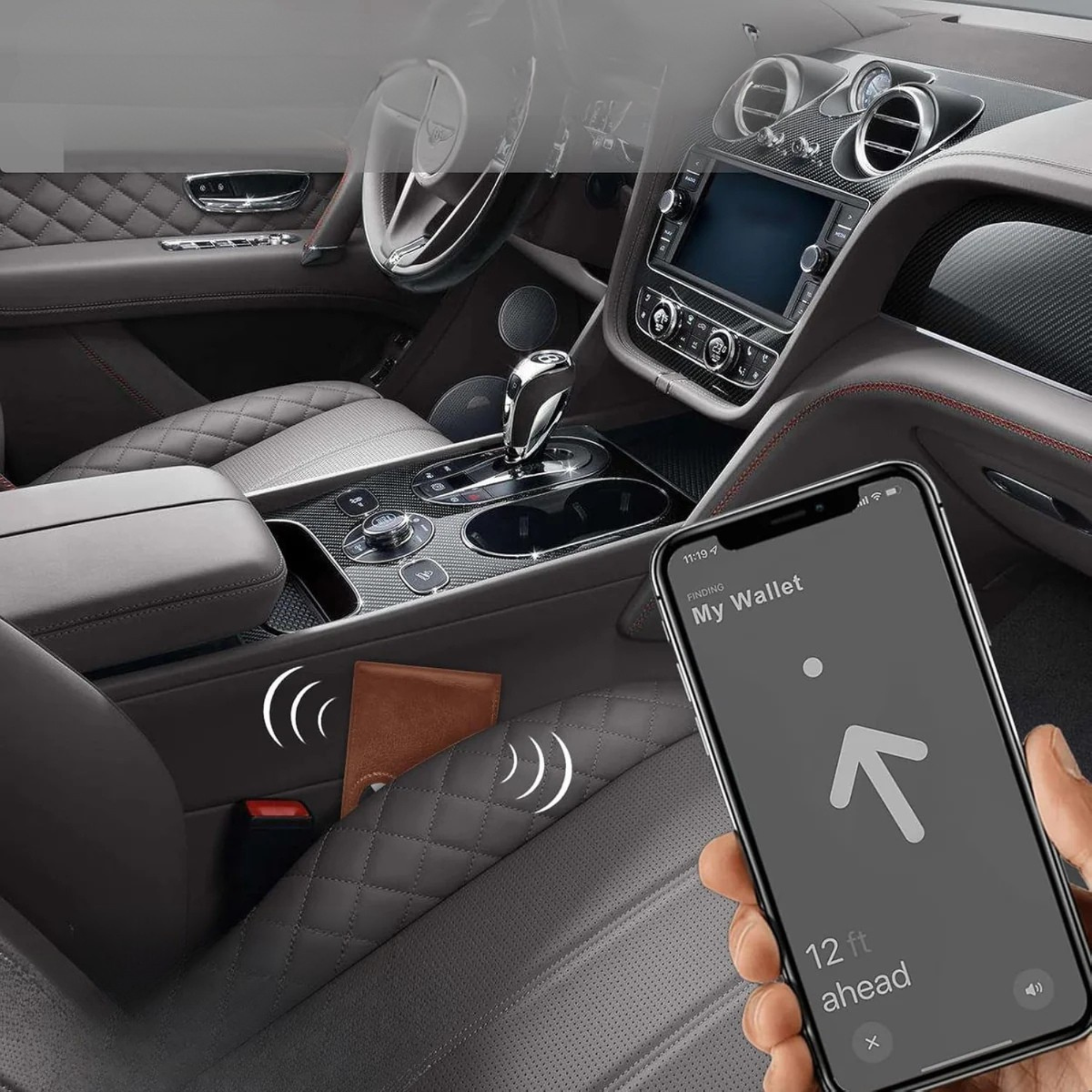 Slim Leather AirTag Wallet