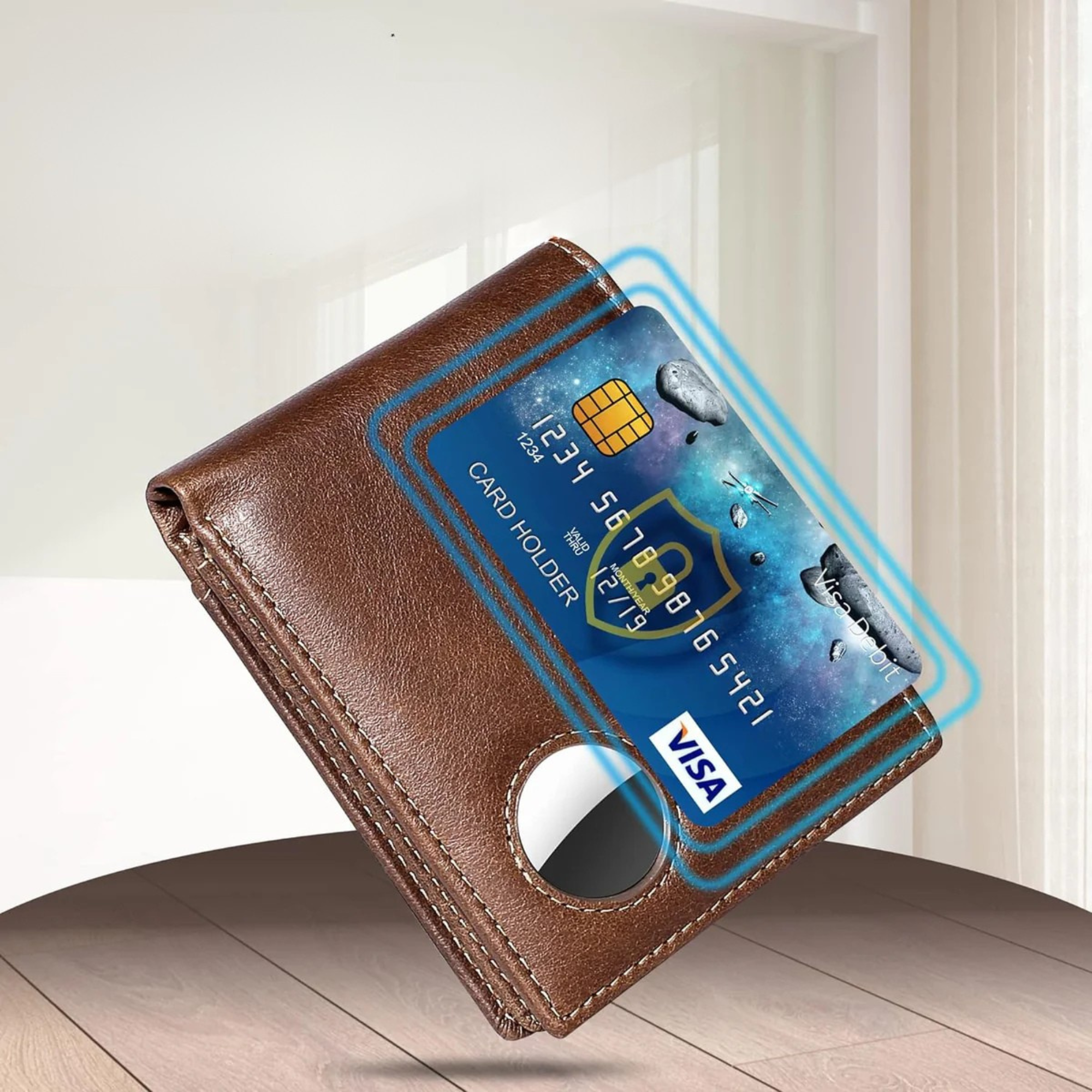 Secure RFID AirTag Wallet