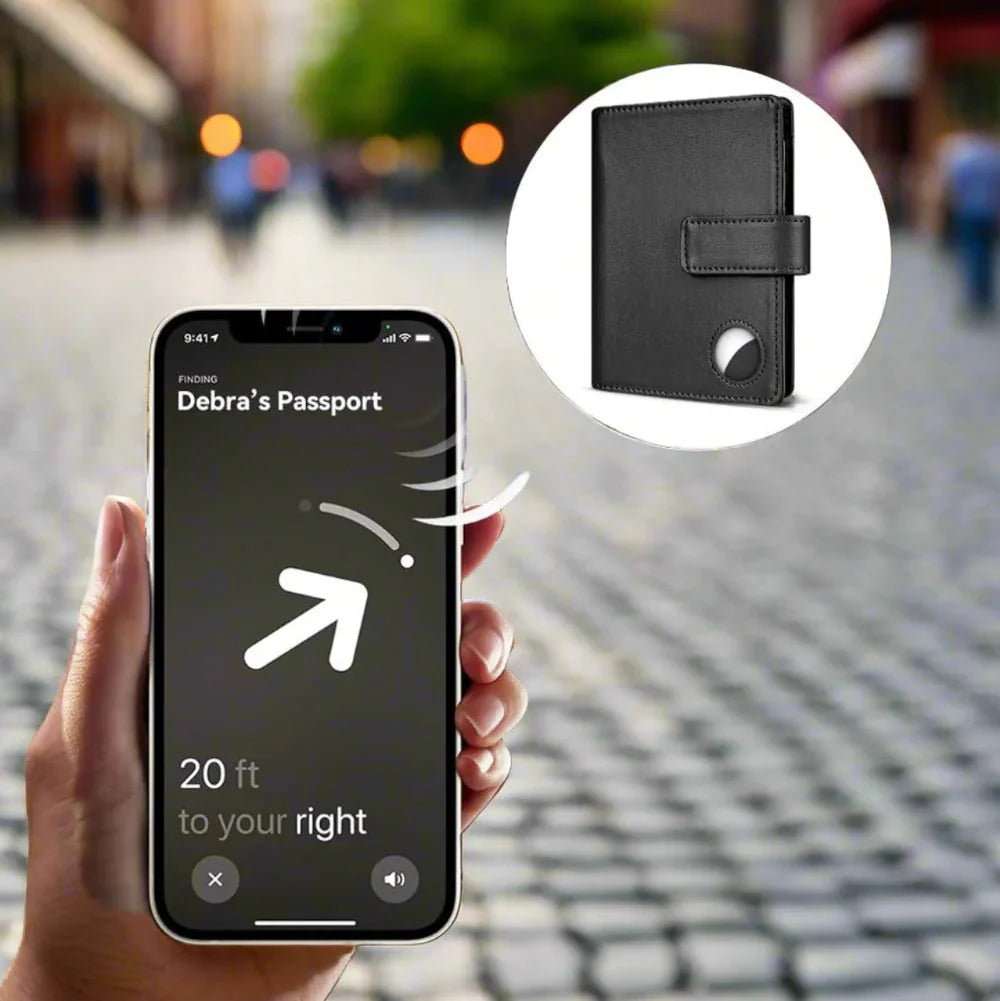 AirTag Passport Wallet