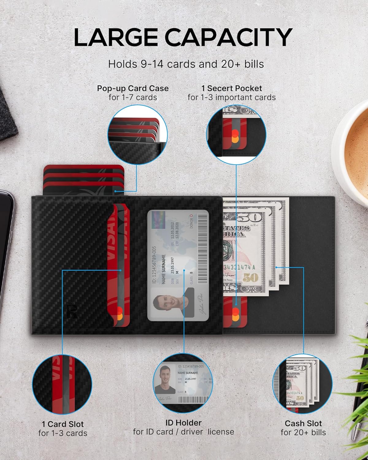 AirTag Wallet for Men