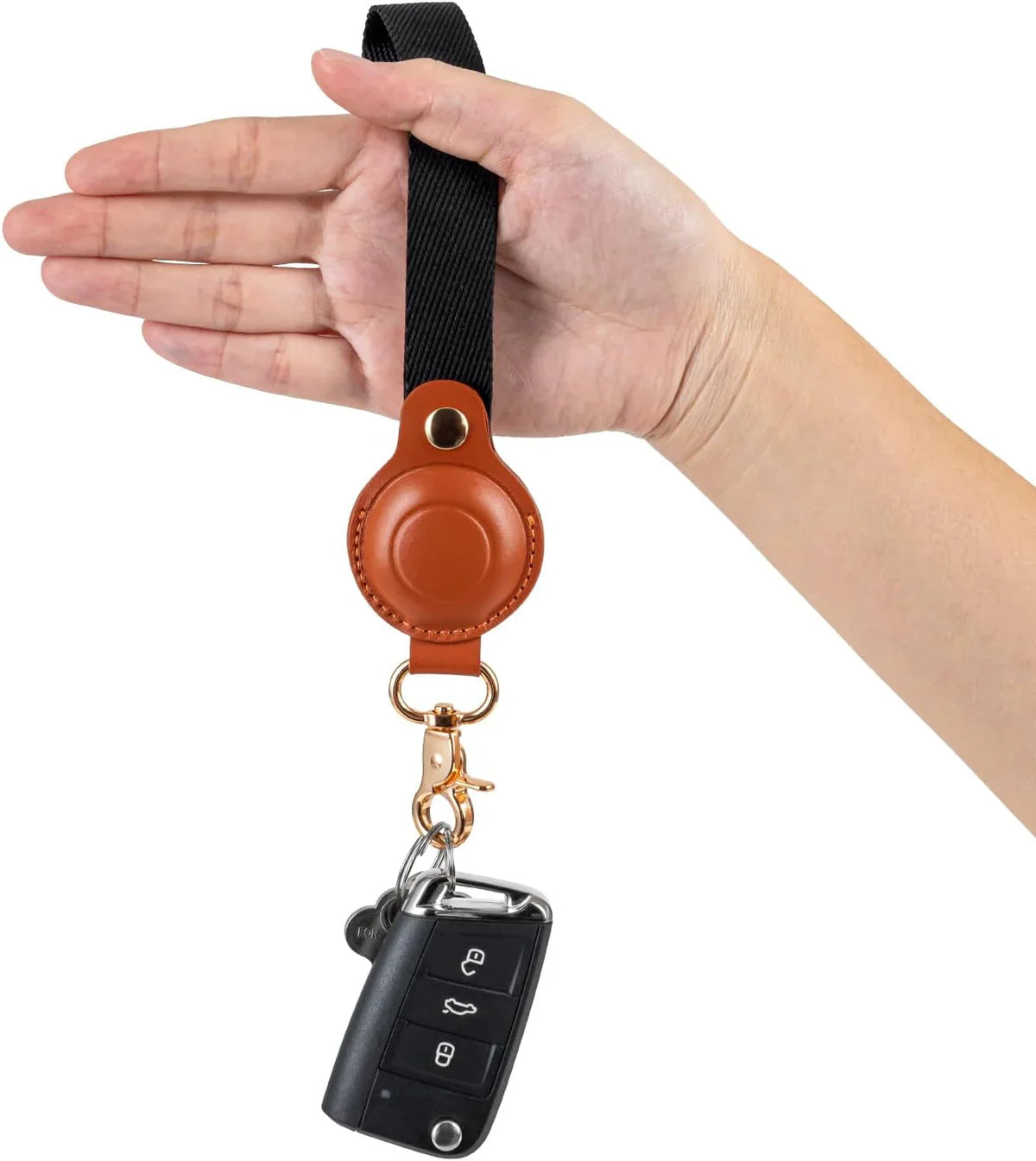 Leather AirTag Wrist Strap
