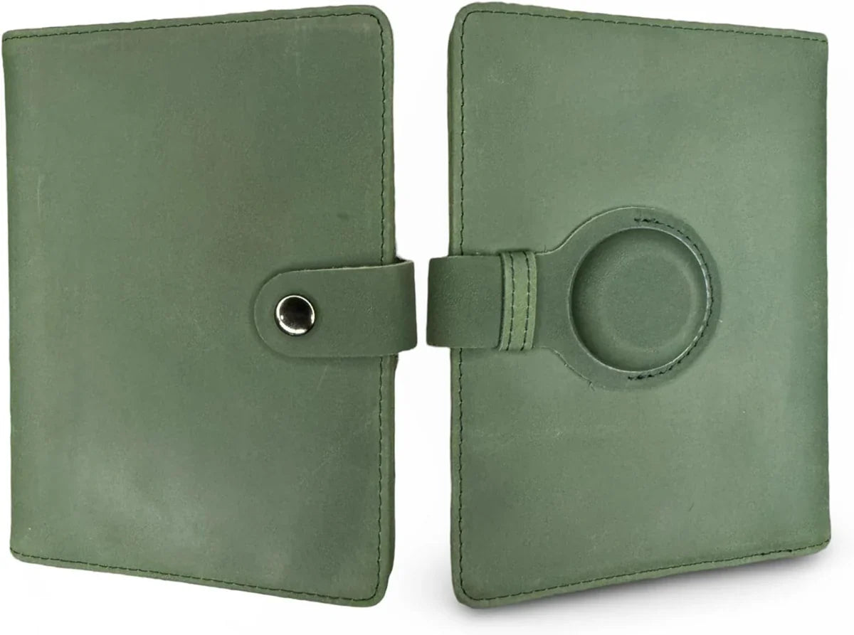 Leather AirTag Passport Holder