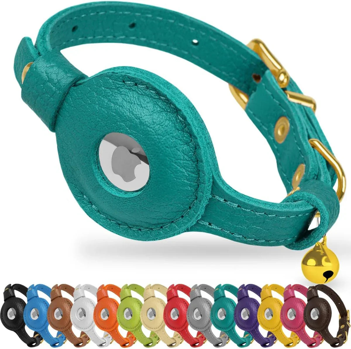 Leather AirTag Pet Collar