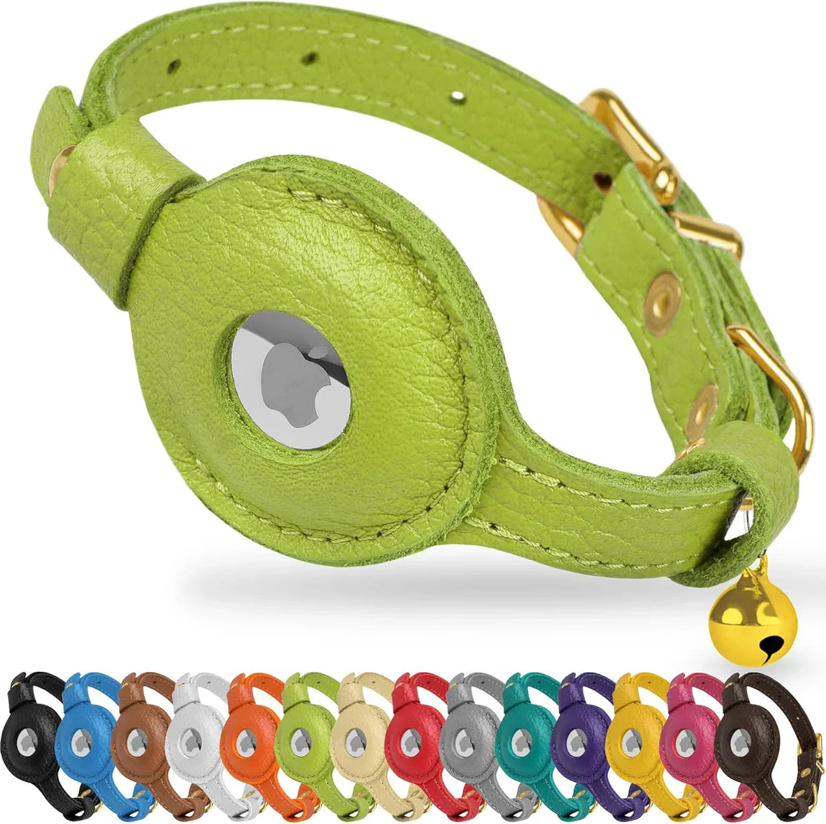 Leather AirTag Pet Collar