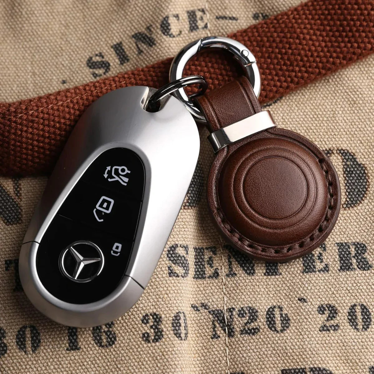 Leather AirTag Holder