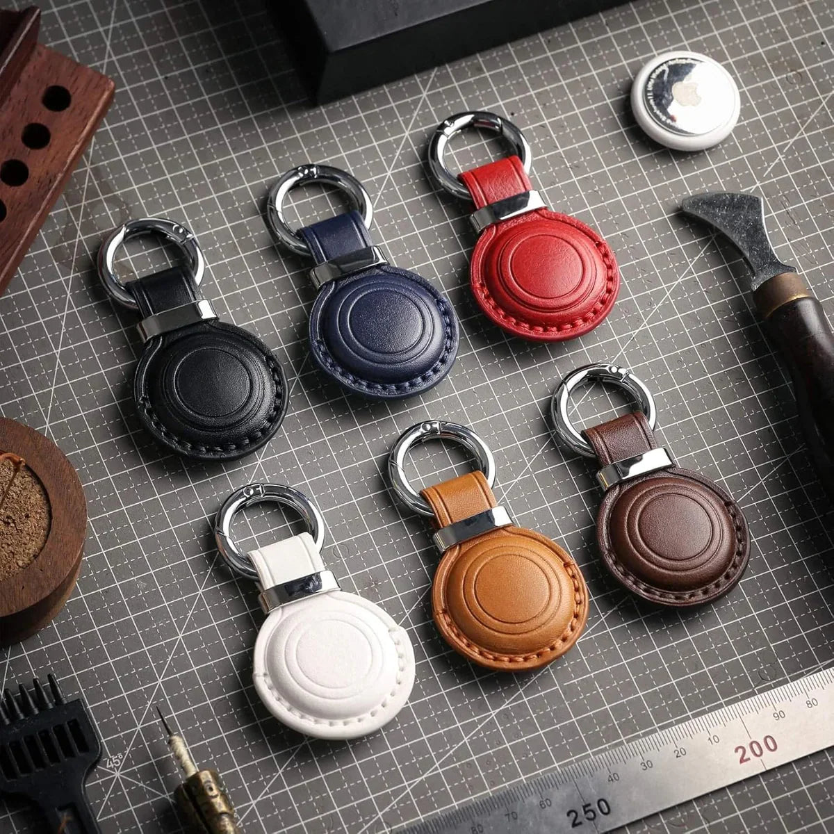 Leather AirTag Holder