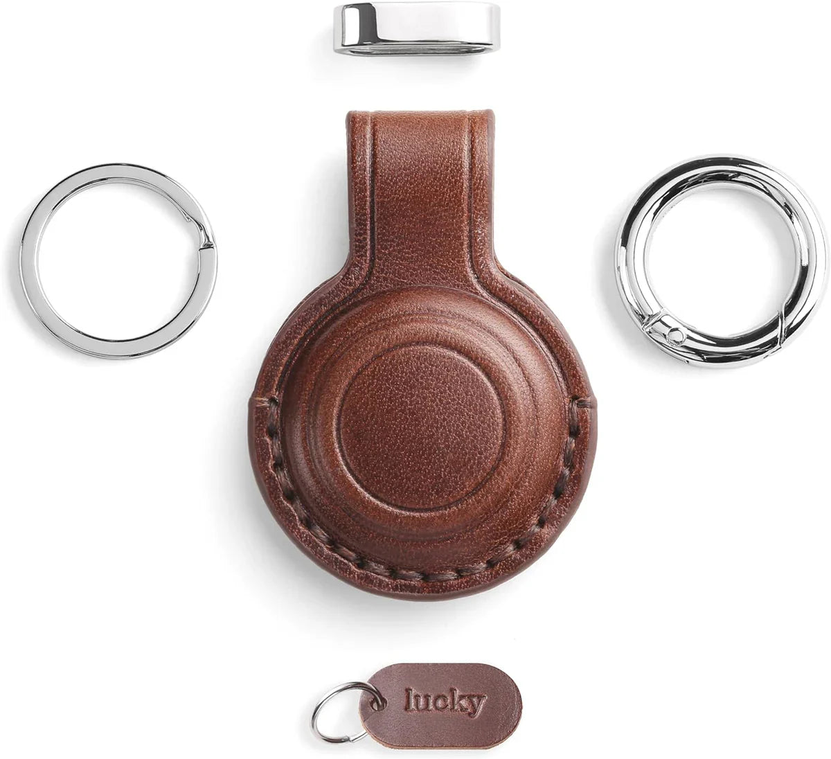 Leather AirTag Holder