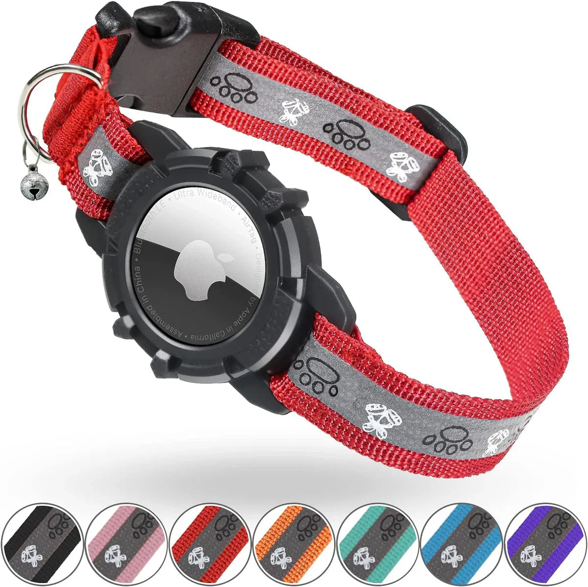 Reflective AirTag Cat Collar
