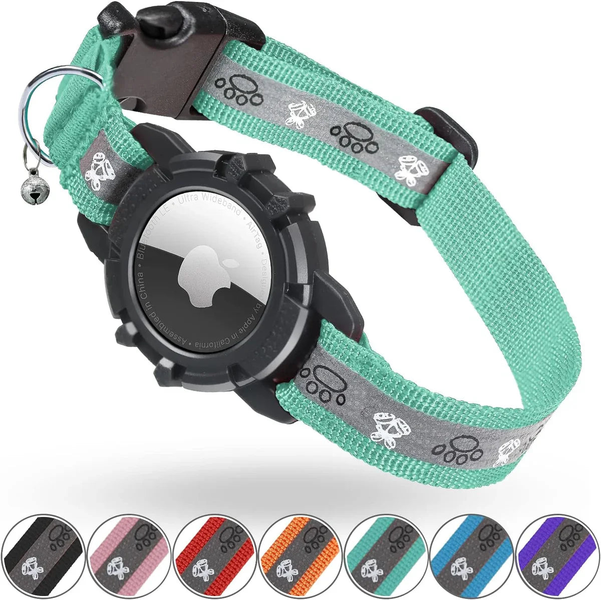 Reflective AirTag Cat Collar