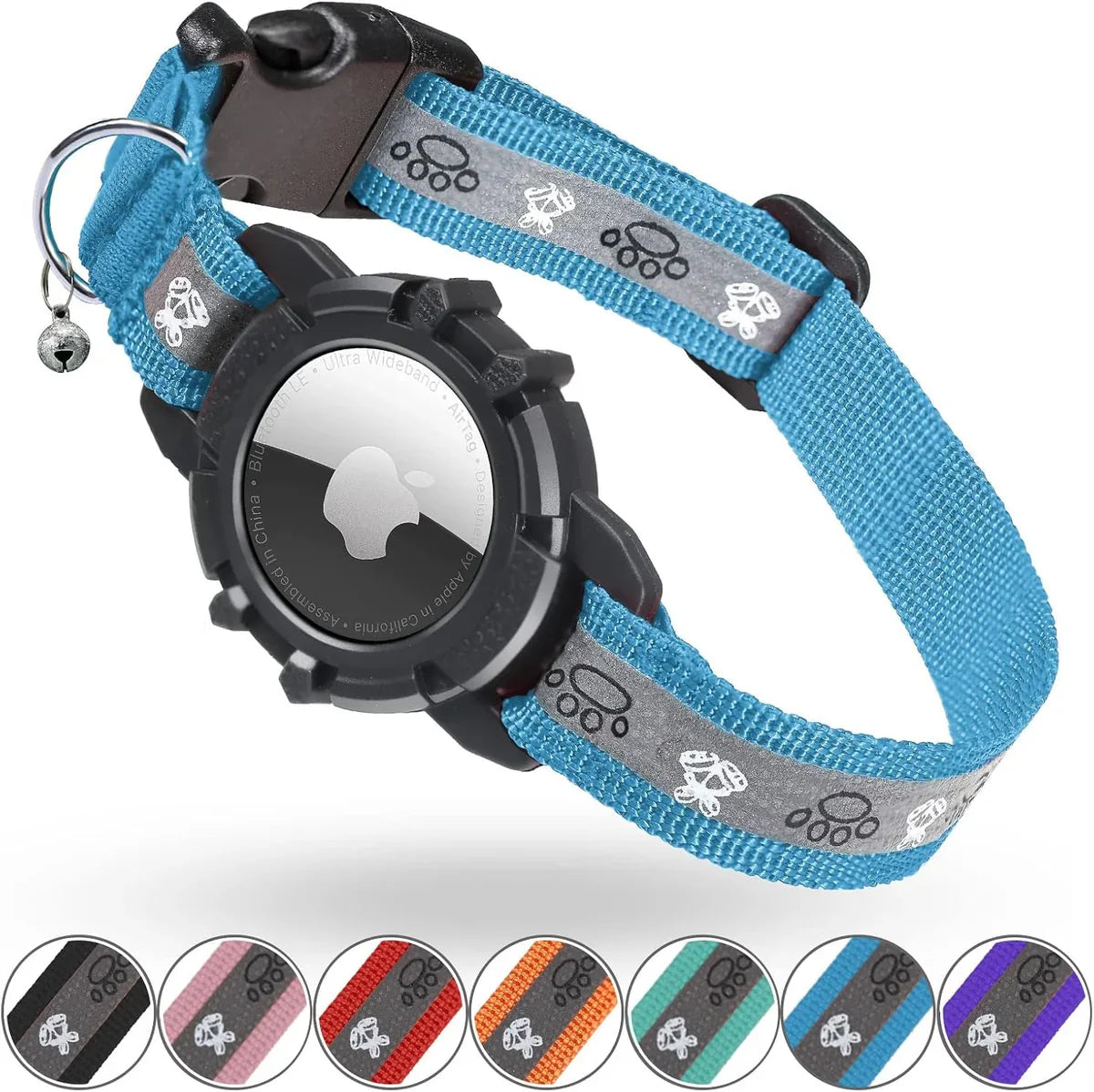 Reflective AirTag Cat Collar