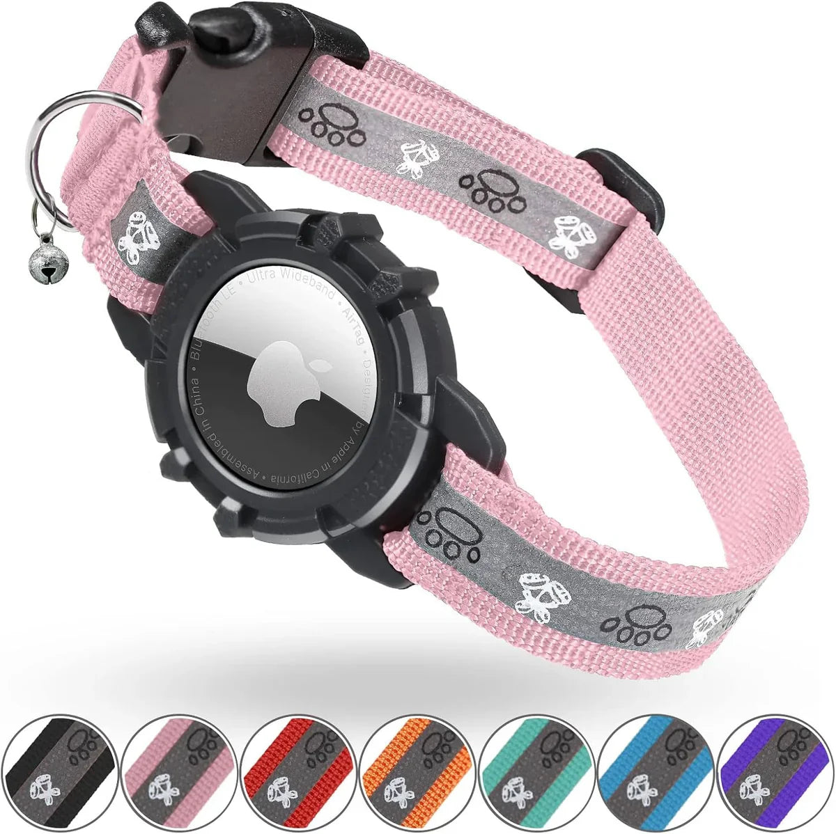 Reflective AirTag Cat Collar