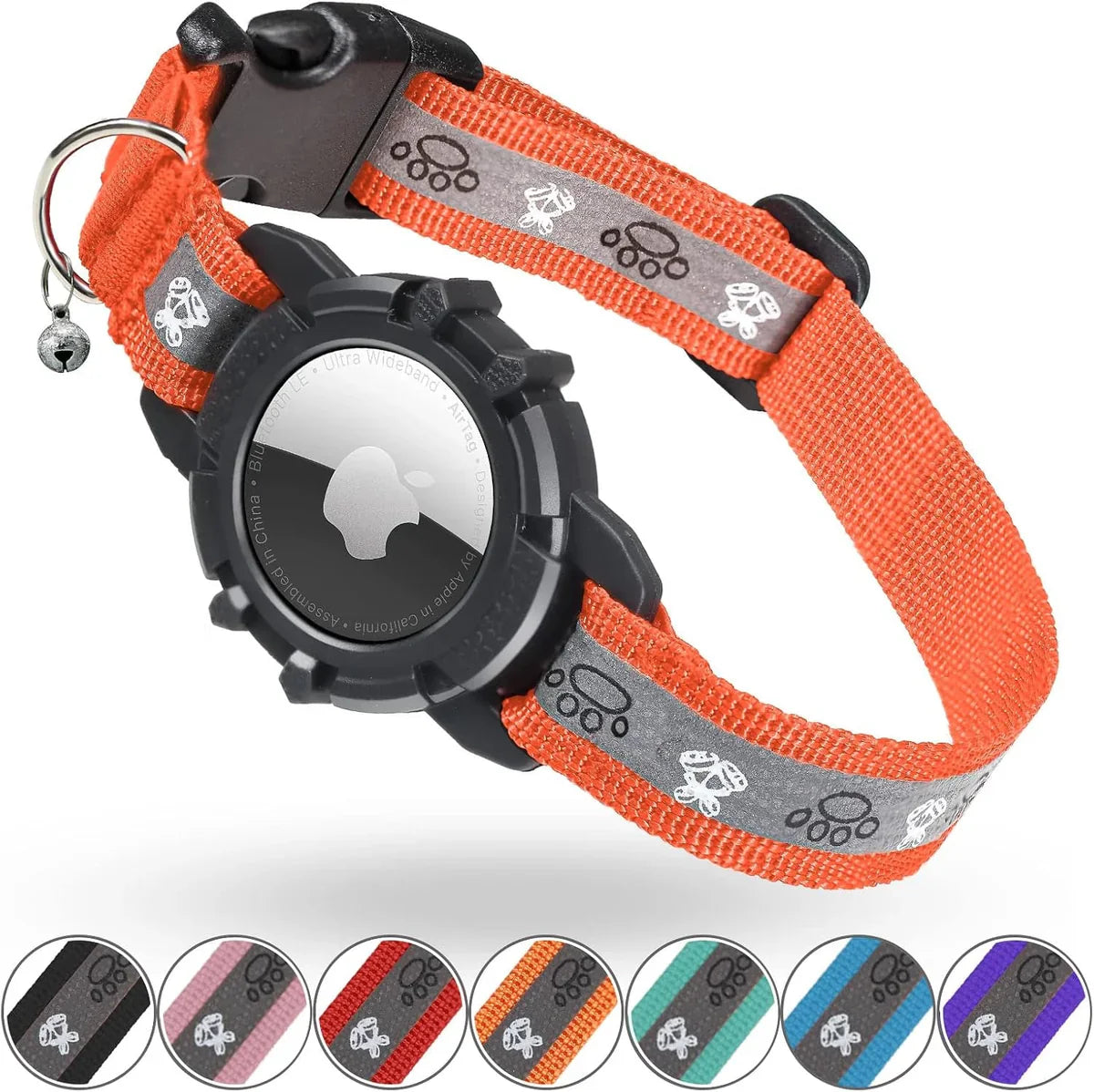 Reflective AirTag Cat Collar