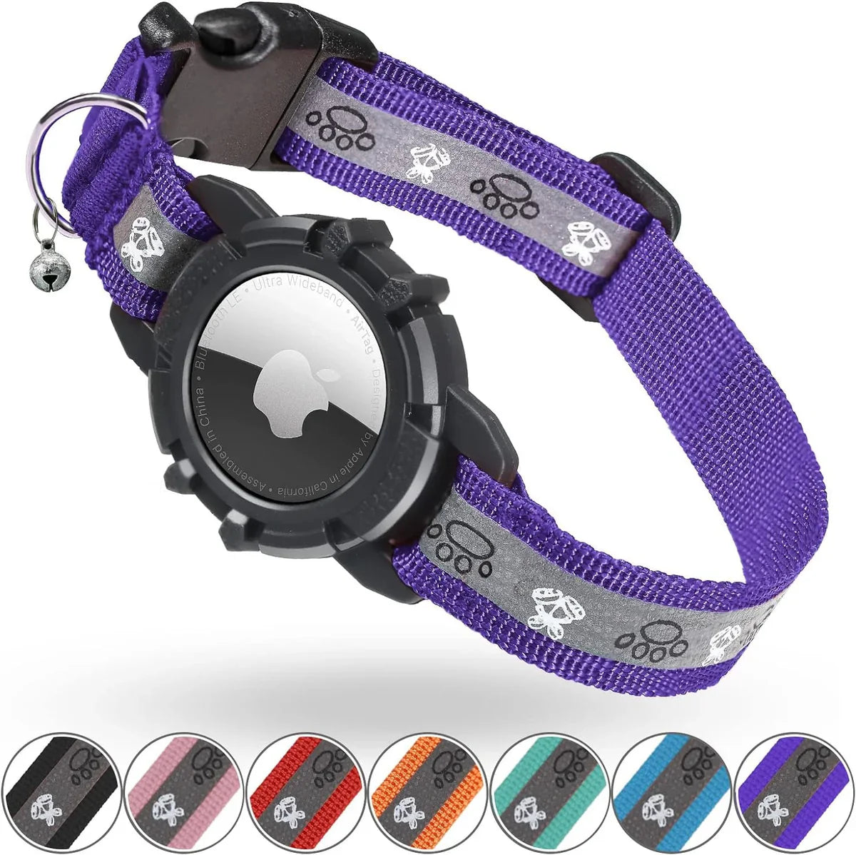 Reflective AirTag Cat Collar