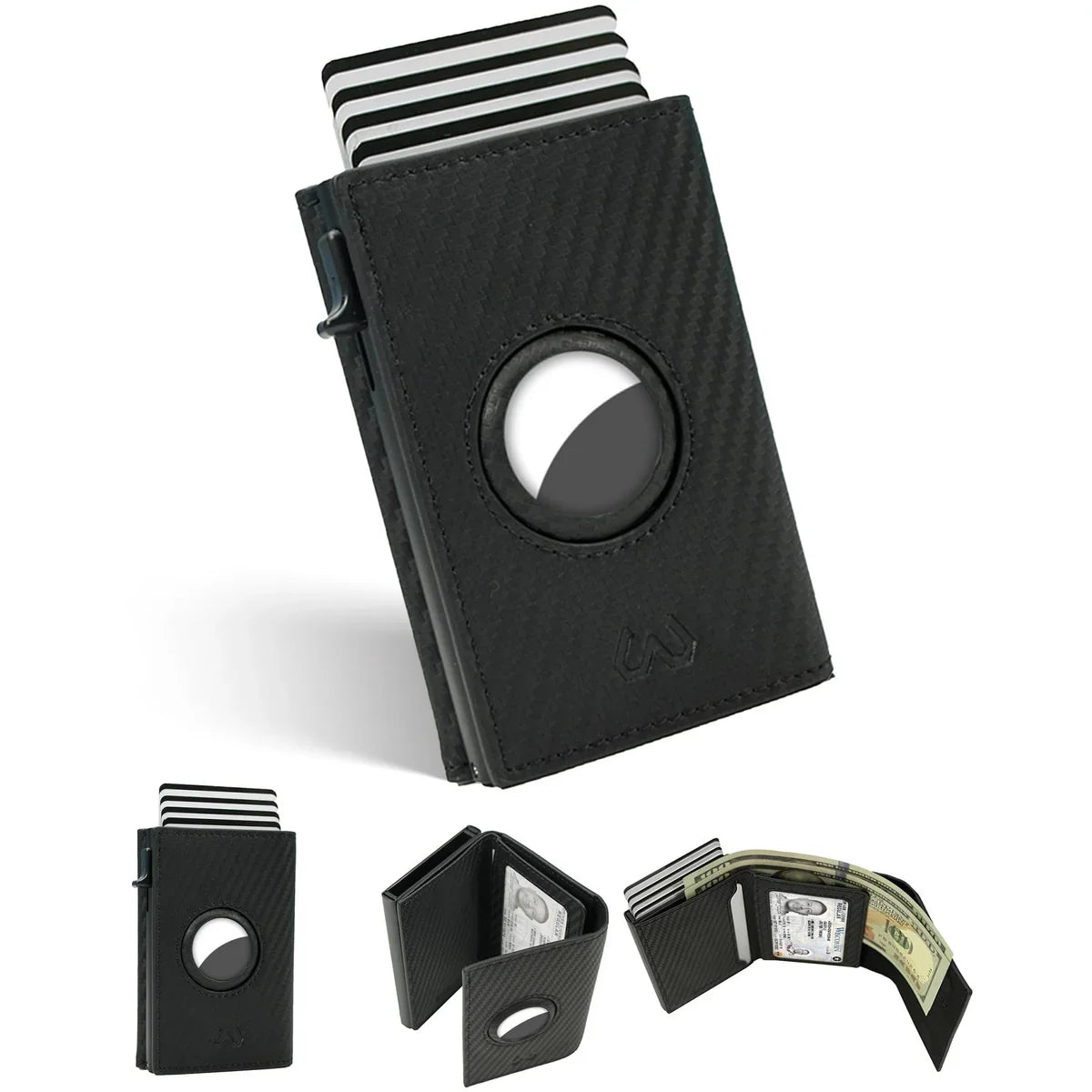Carbon Fiber AirTag Wallet