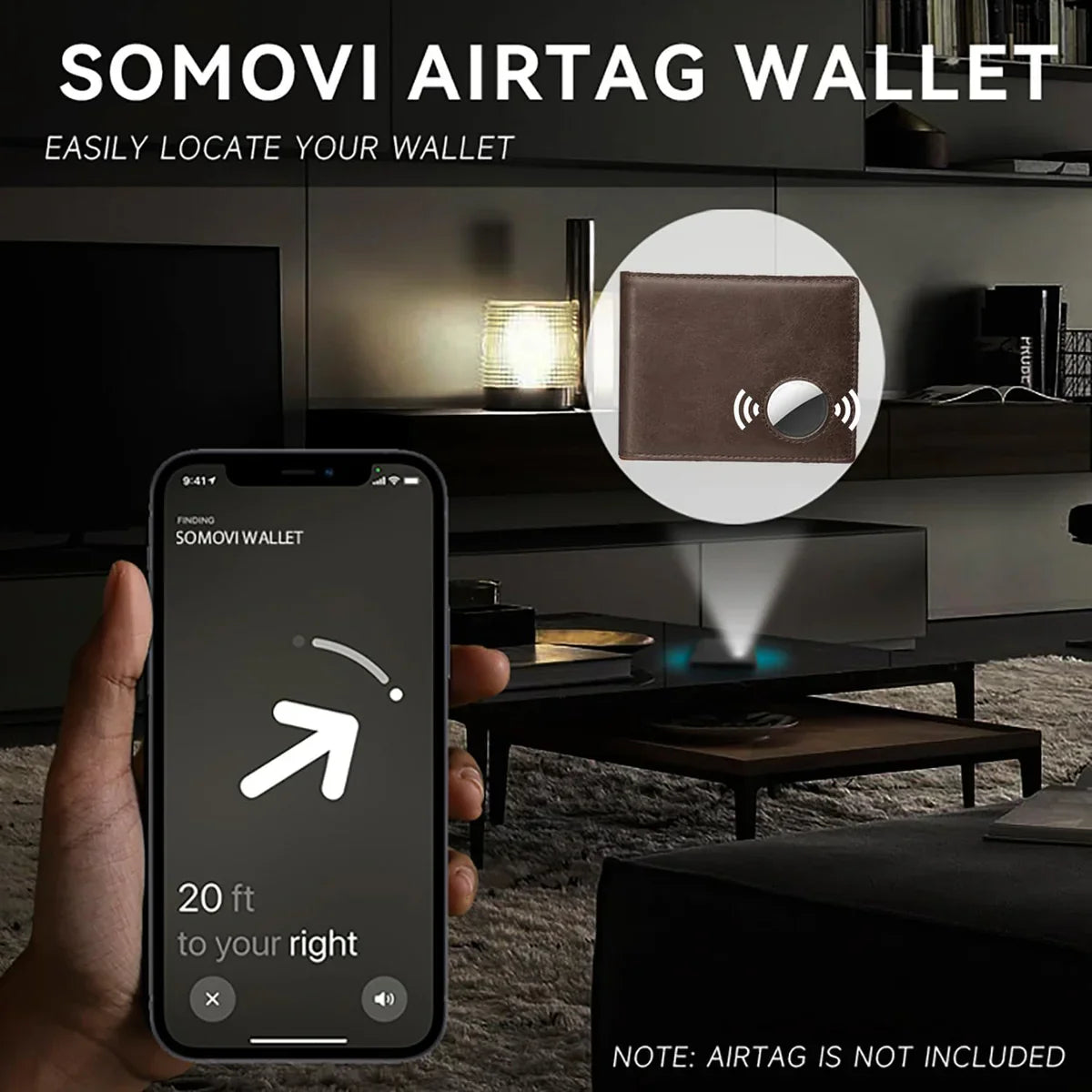 TrackTech Slim AirTag Wallet